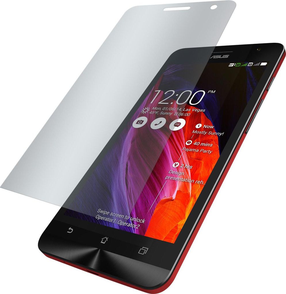 2er-Pack PhoneNatic Displayschutzfolien klar kompatibel mit Asus Zenfone 6