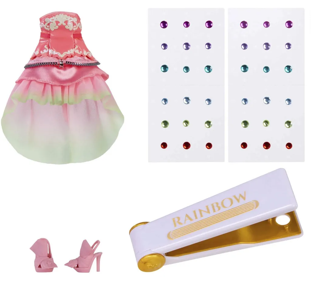 Cadeau Enfant Poupée Rainbow High Adeline Rose - Be Dazzling à Coiffer