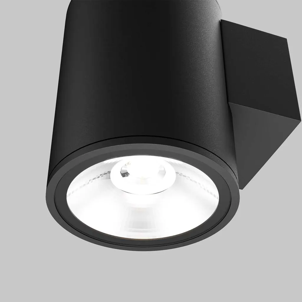 Éclairage mural LED pour terrasse et balcon graphite métal verre 12cm