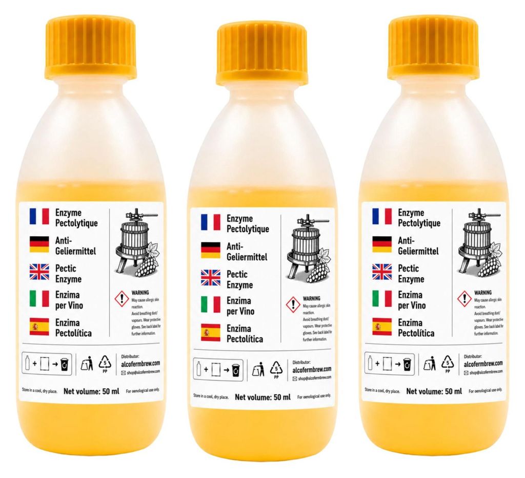 Alcofermbrew Antigeliermittel 3 x 50 ml Für Obstmaische, Produktbild 