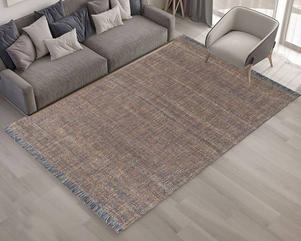 Teppich JATA | Farbe: Multi-Blau; Größe: 200x290 cm | strapazierfähig und leicht zu reinigen | Wohnzimmer | Schlafzimmer