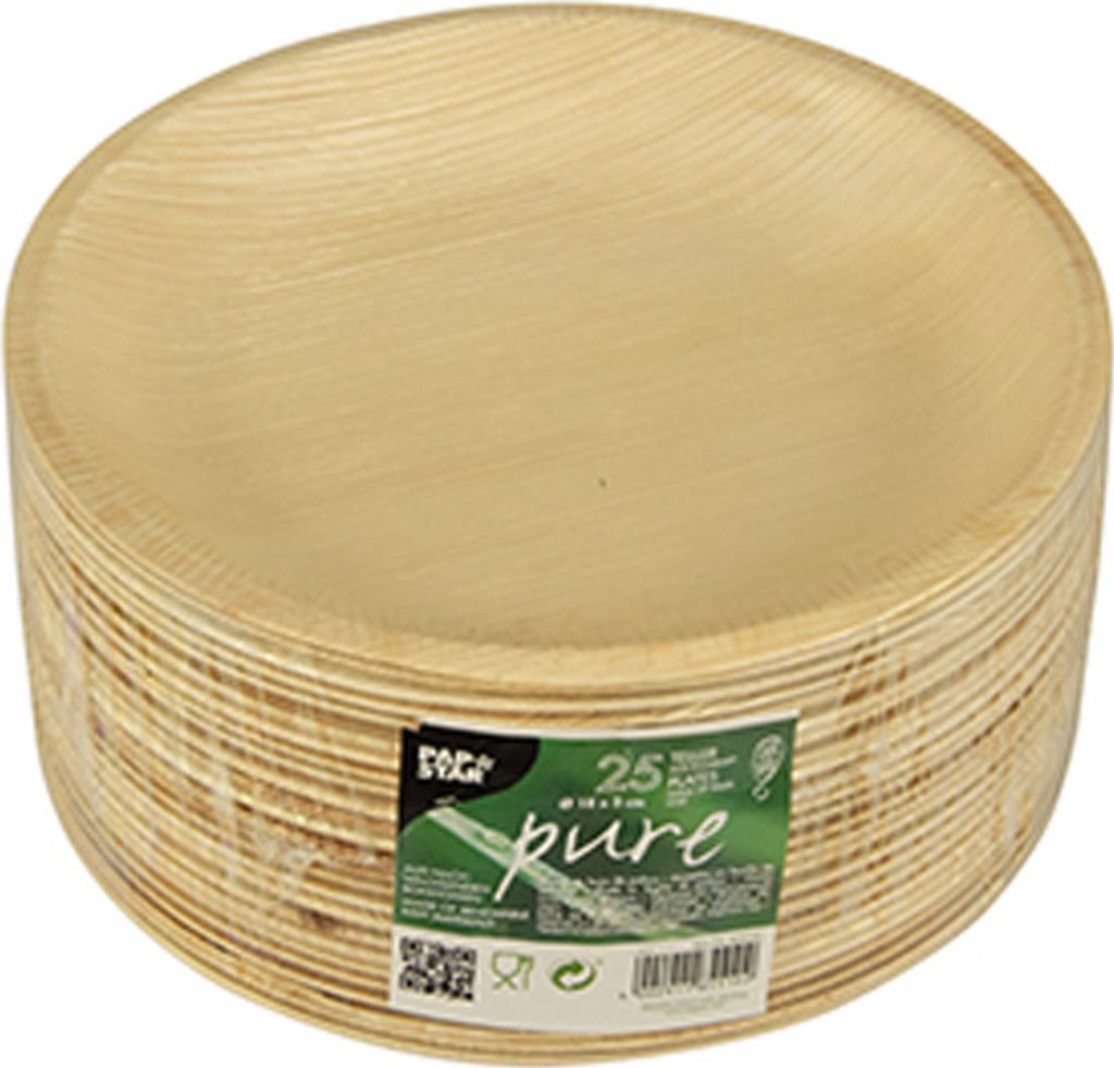 Papstar Palmblatt pure Teller rund 185x25 mm 25 Stück Zdjęcie produktu 
