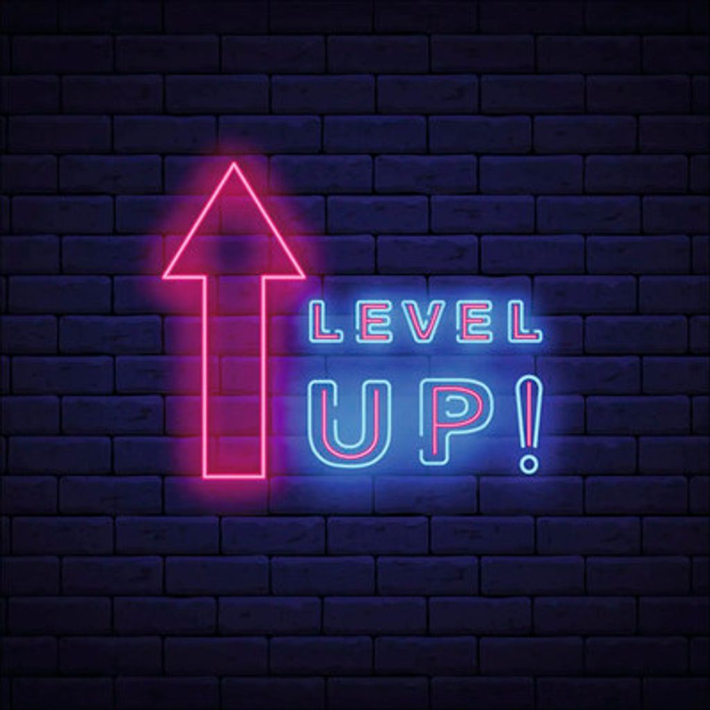 Decopanel Neon Level Up 30x30 cm