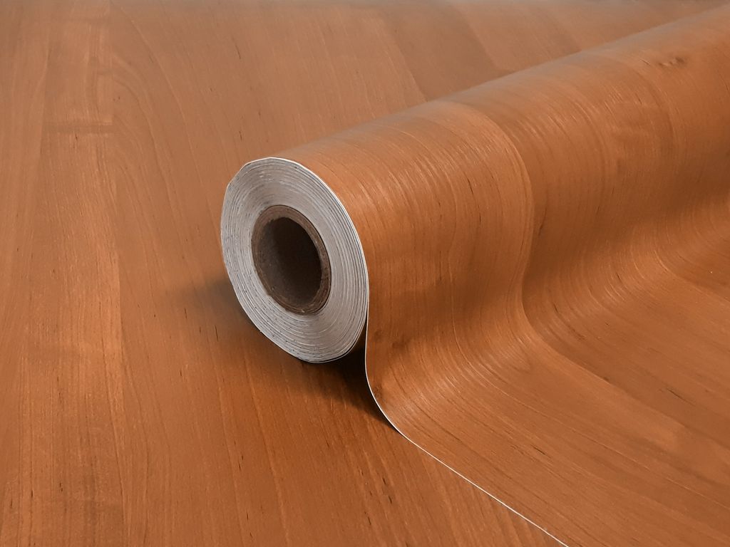 Selbstklebende Holzfolie KIRSCHE - Klebefolie Möbelfolie Produktbild 
