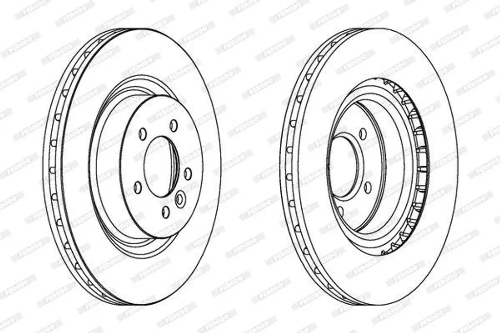 Disque de frein ventilé haute performance pour Discovery et Range Rover