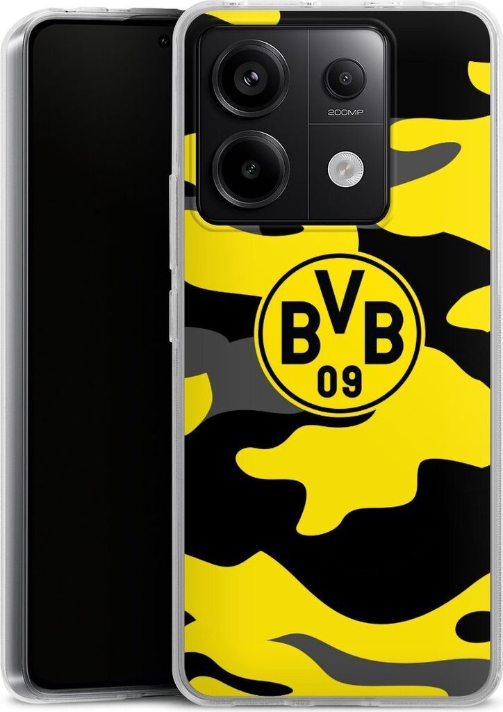 DeinDesign Handyhülle für Xiaomi Redmi Note 13 Pro 5G Silikon Hülle Case Smartphone Schutzhülle BVB Borussia Dortmund Fanartikel