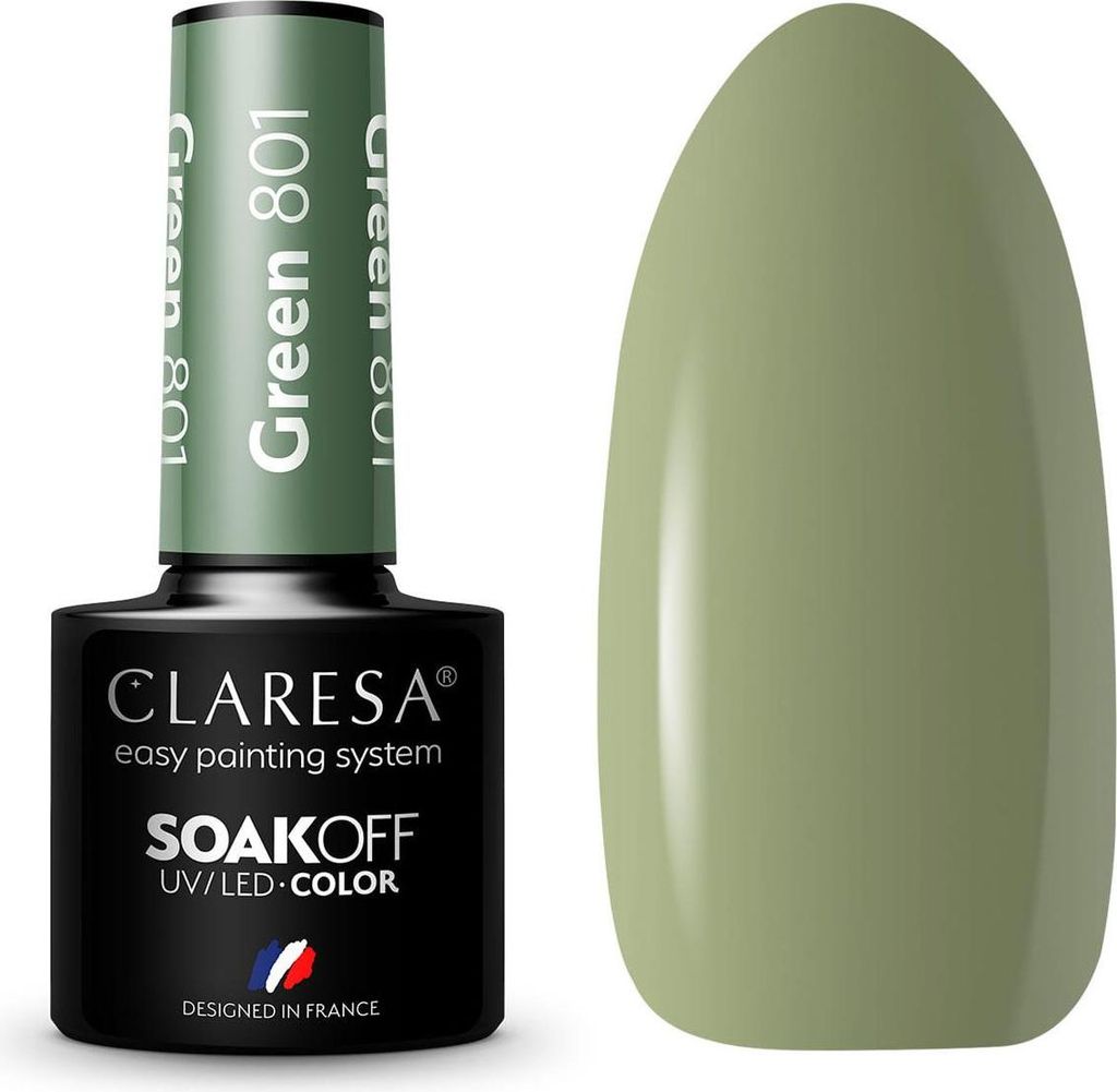 CLARESA Hybrid-Gellack GRÜN 801 -5g