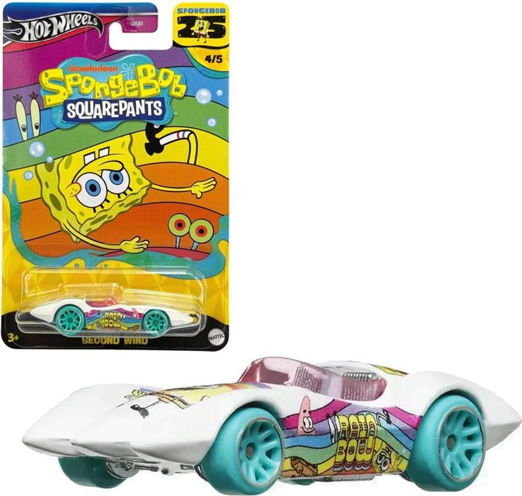 Second Wind | Hot Wheels Fahrzeug | Spongebob 25 Jahre | Mattel HRV55