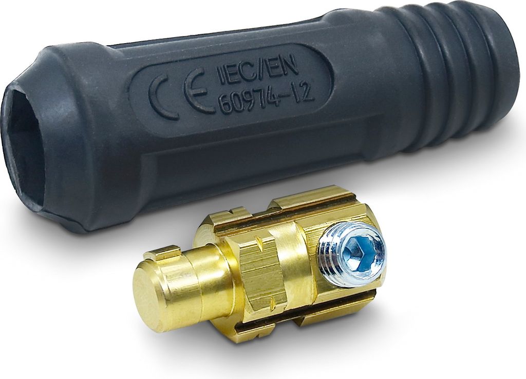 VECTOR WELDING Schweißkabelstecker / Masse Stecker SK 10-25 Dorn Ø 9mm WIG/MAG Schweißzubehör