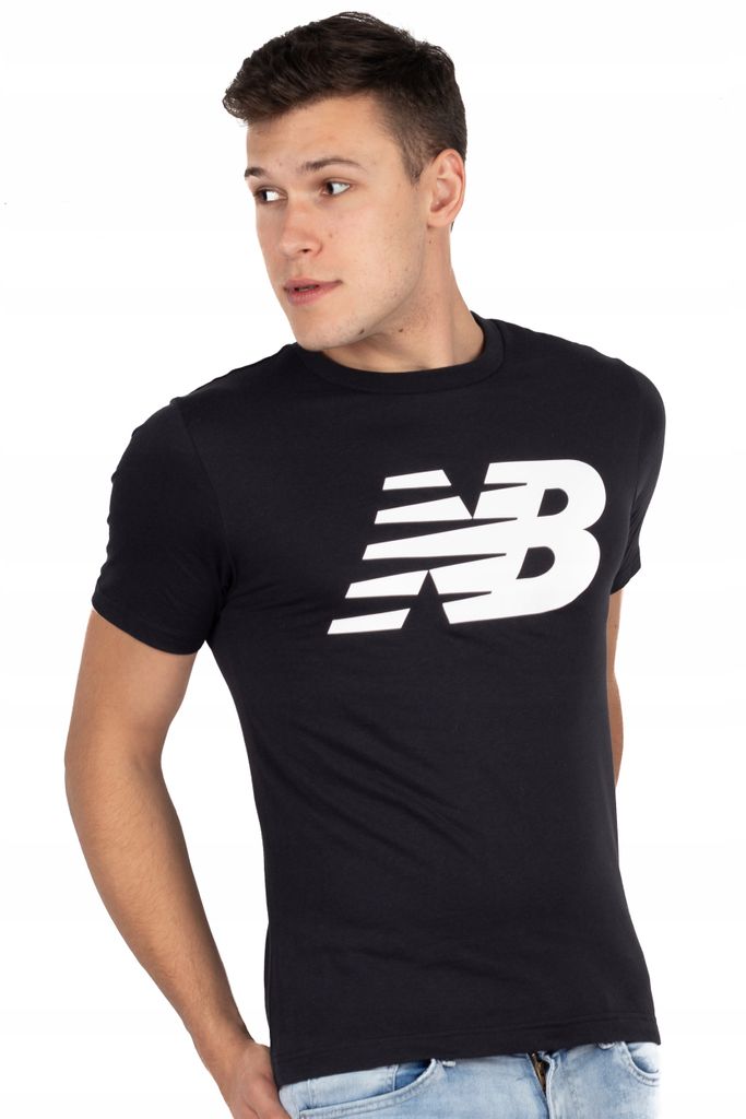 New Balance T-Shirt Herren CLASSIC NB TEE MT03919 BK Black Schwarz, Größe:S