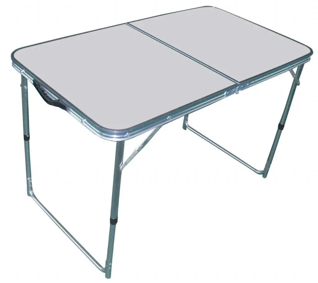 Table de pique-nique pliante 120x60x68 cm pour camping et randonnée auto