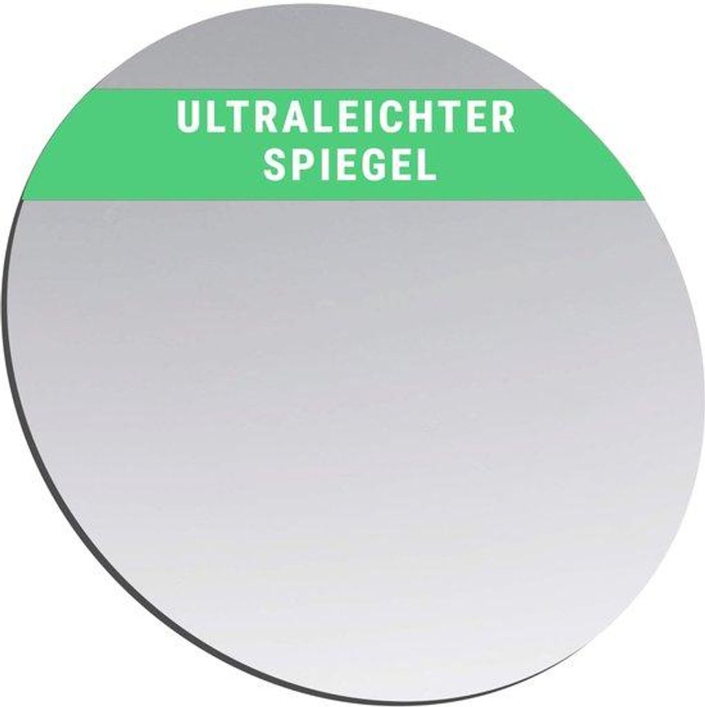 Runder Acrylspiegel, doppelseitig, 10cm, ideal für Kosmetik und Dekoration