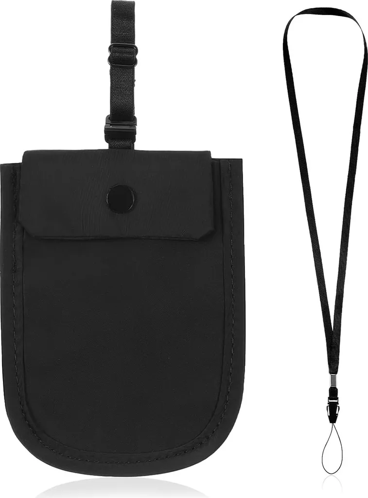 Mini Pochette de Sécurité Réglable pour Soutien-Gorge Tissu Lavable