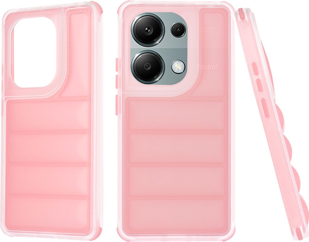 Techsuit Wave Shield Back Cover Hülle für Xiaomi Redmi Note 13 Pro / Xiaomi Poco M6 Pro - Rosa