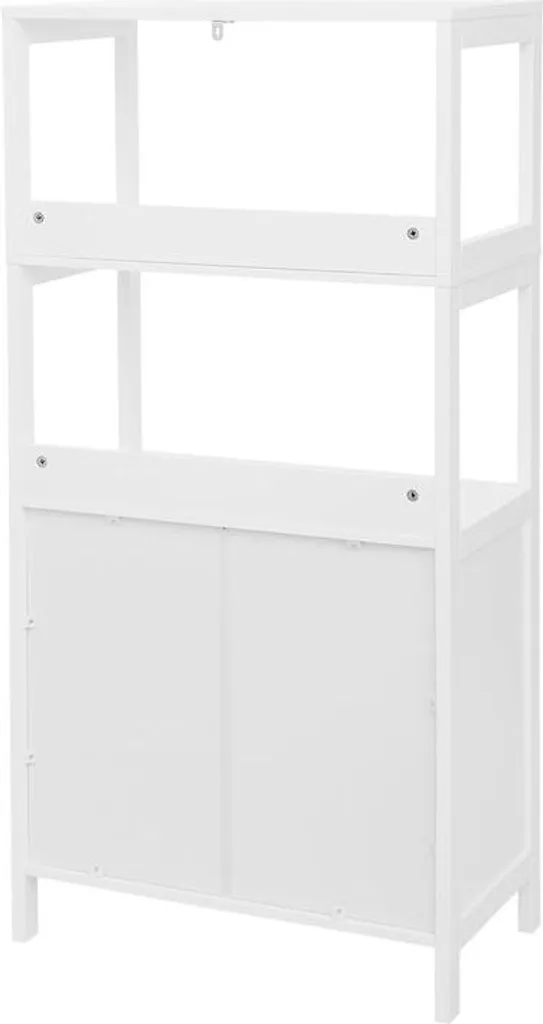 Armoire de salle de bain d'angle Rootz avec meuble sous-vasque blanc - 4