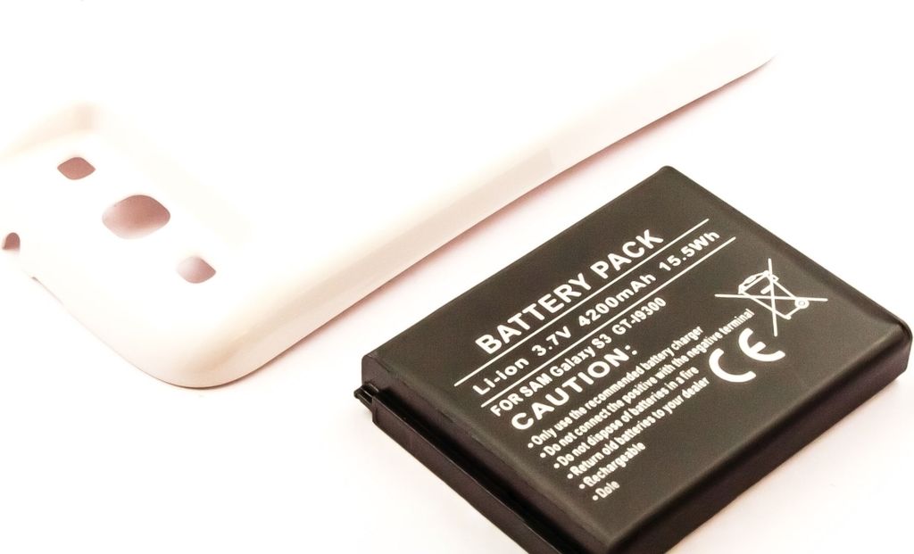 Akku für Samsung Galaxy S3 Li-Ion 3,7 Volt 3300 mAh weiß.