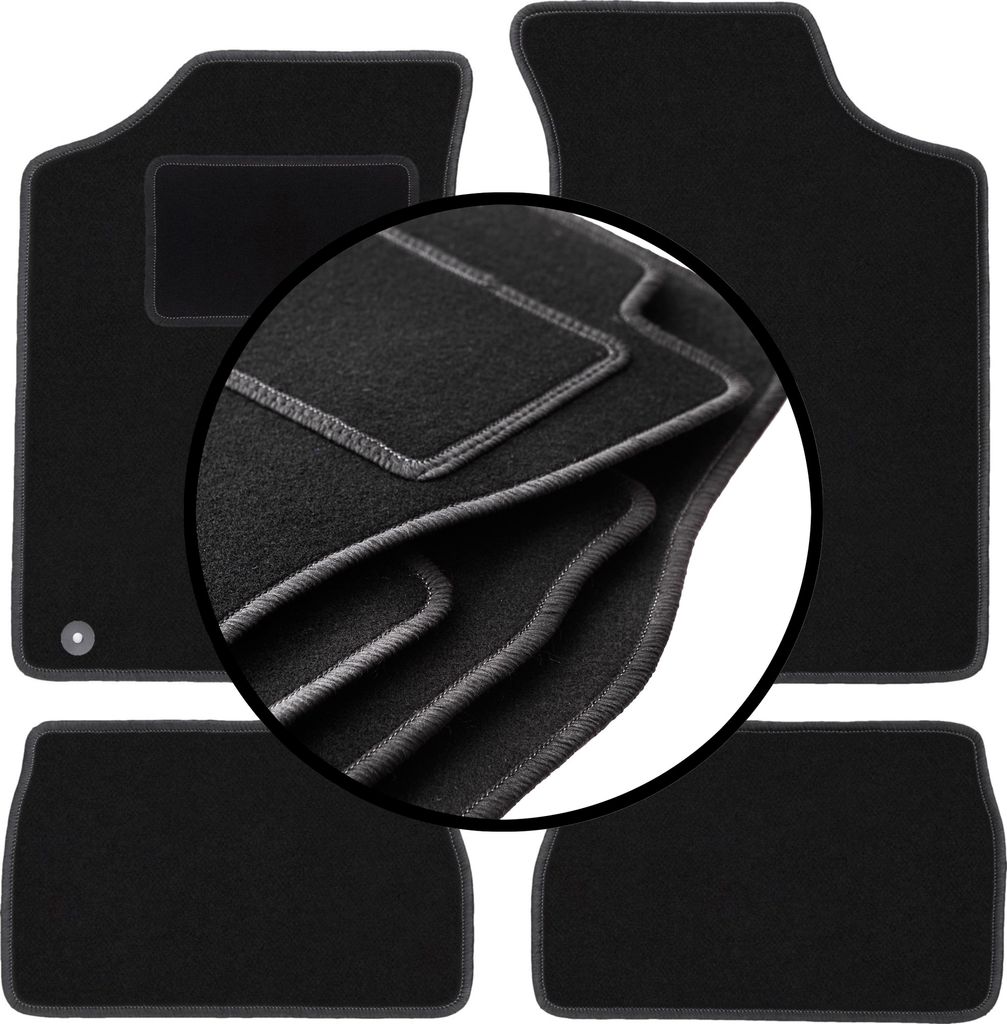 Komplettset Veloursmatten für: Peugeot 106 Schrägheck (1991-2003)