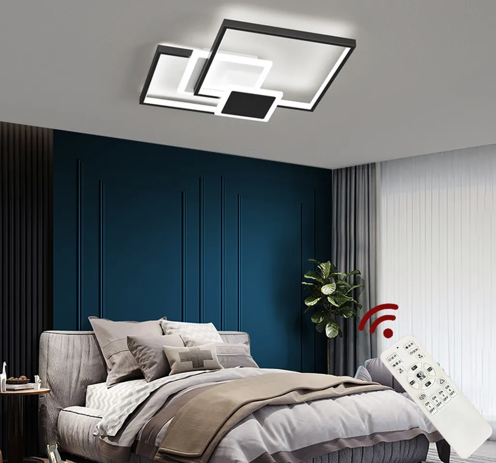 Plafonnier LED Salon et Chambre 45cm Éclairage Variable avec Télécommande - 2
