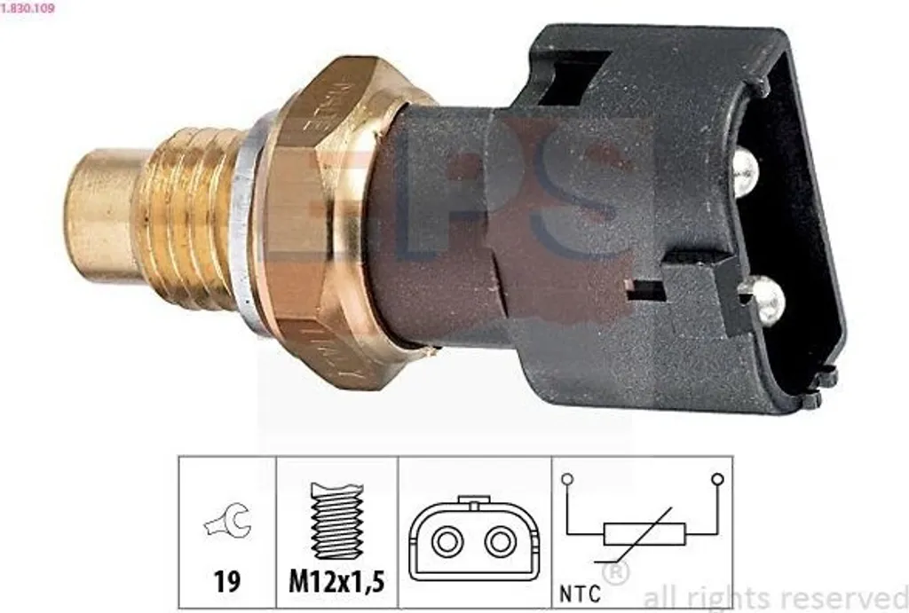 Sensore Temperatura Acqua EPS 1.830.109 per Volvo 740/940/960 - Qualità