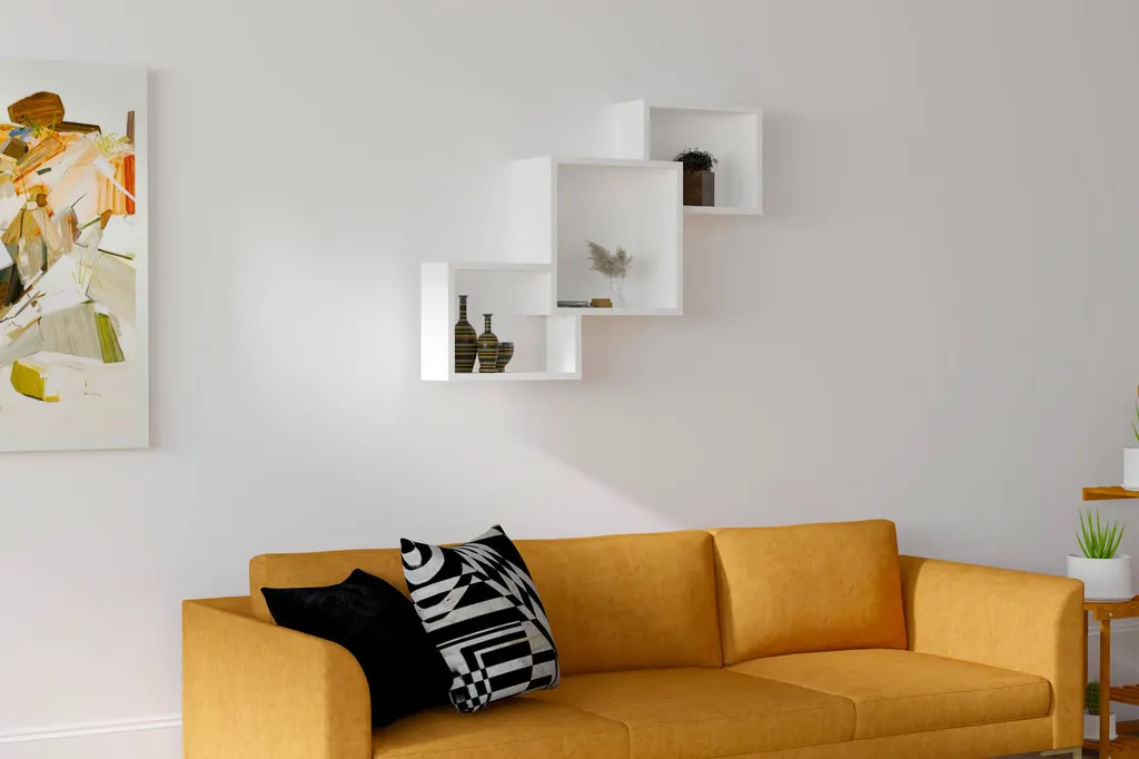 Offerta Mensola Skye Decor Silver-White 98x72 cm - Robusta e Bella