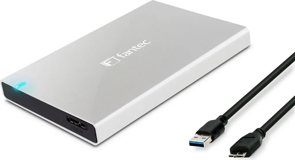 Fantec ALU-25B31 Box Esterno 2.5" USB 3.1 10Gbps Silver - Viaggia Sicuro - 3