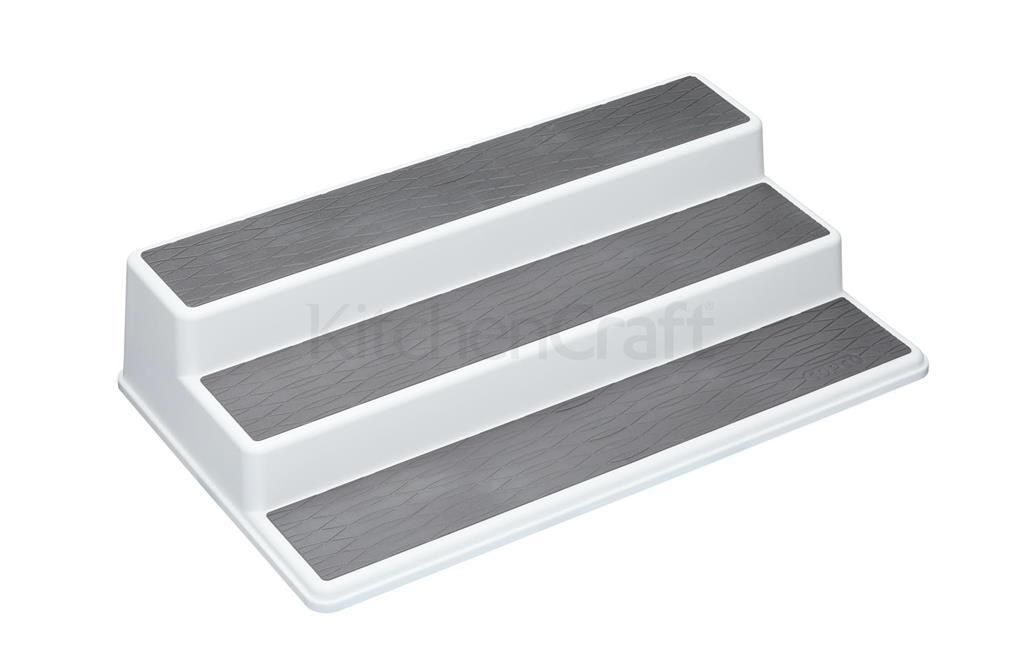Copco Basics 3-stufiger rutschfester Küchenschrank / Regalorganisation, 38 x 22,5 x 8,5 cm (15" x 9" x 3,5")