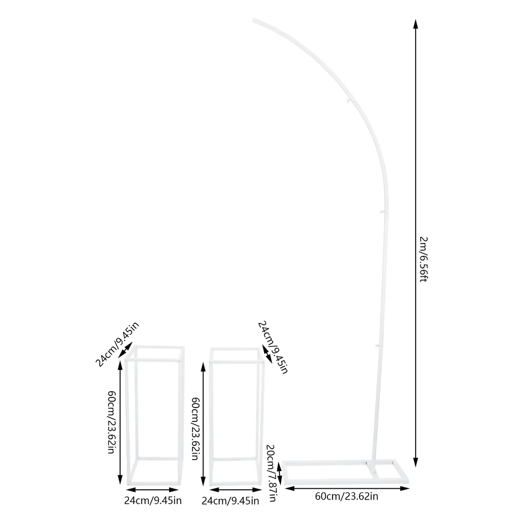 Arche de cérémonie laïque blanche - Support fleurs mariage extérieur