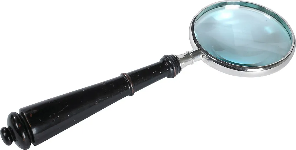Grande Loupe de Bureau Argentée AC116 - Loupe de Lecture Haut de Gamme