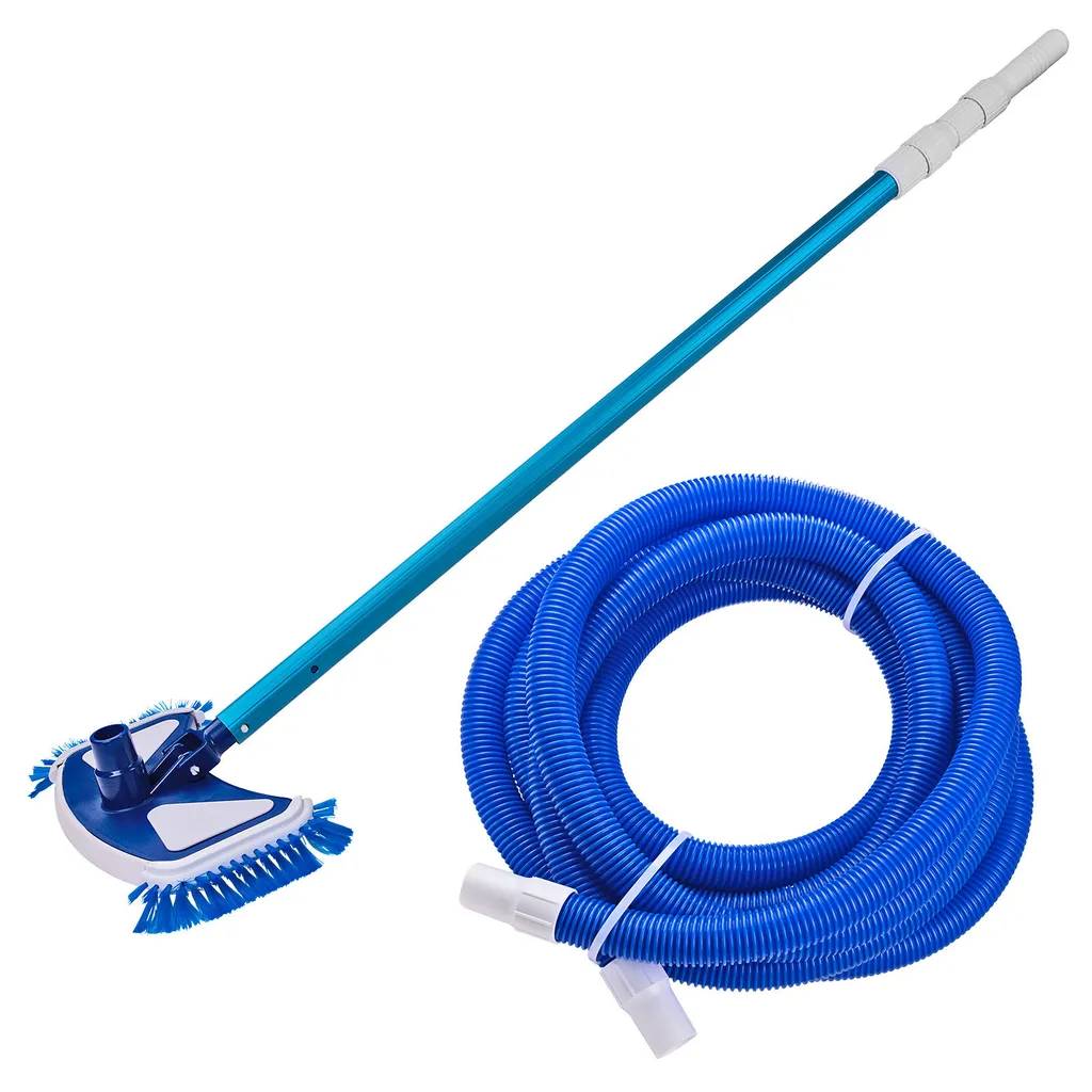 Piscina Sicura e Pulita: Set Manutenzione con Asta Telescopica 2,7m