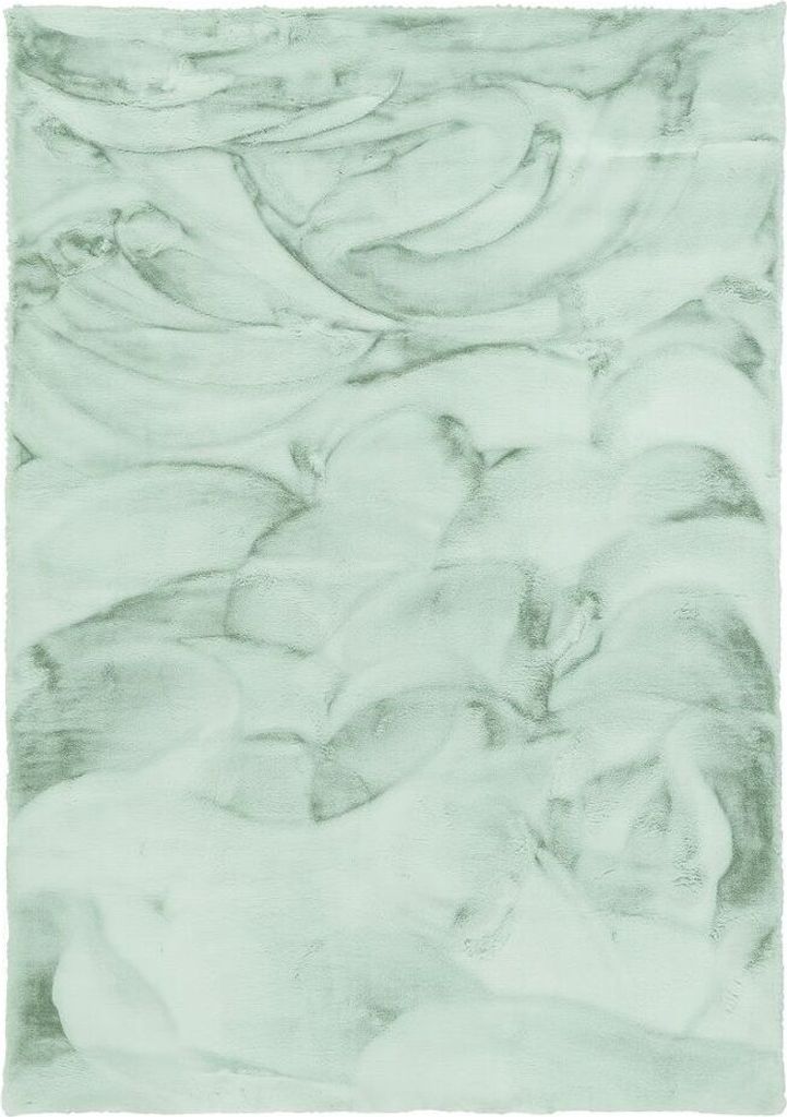 Luxus Super Soft Kunstfell Teppich Plush Pastell Einfarbig, Größe:90x160 cm, Farbe:Mintgrün