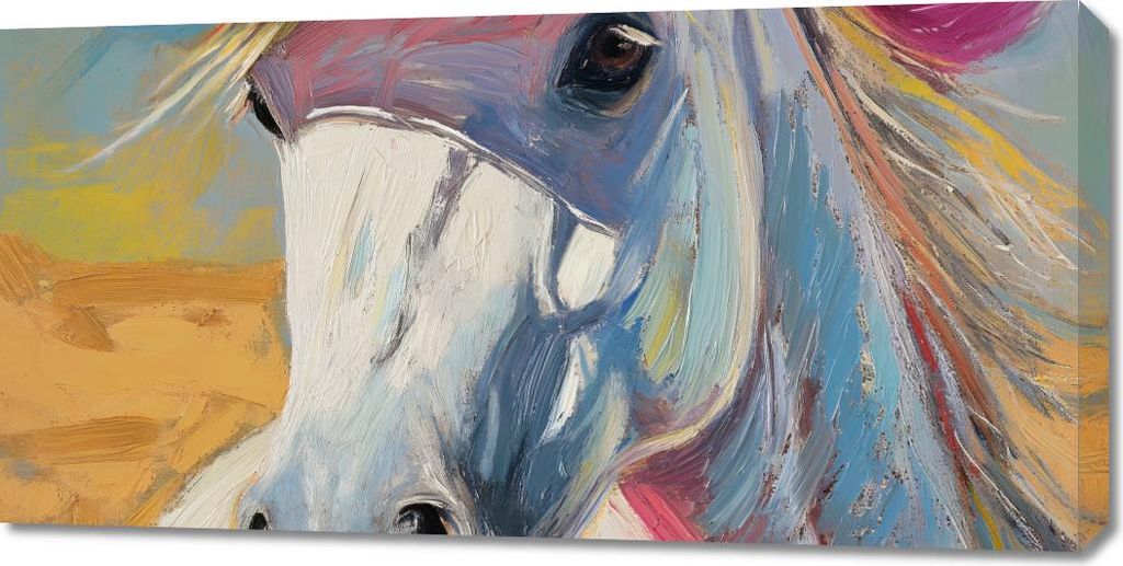 Bild 100x50cm Rosa Hut