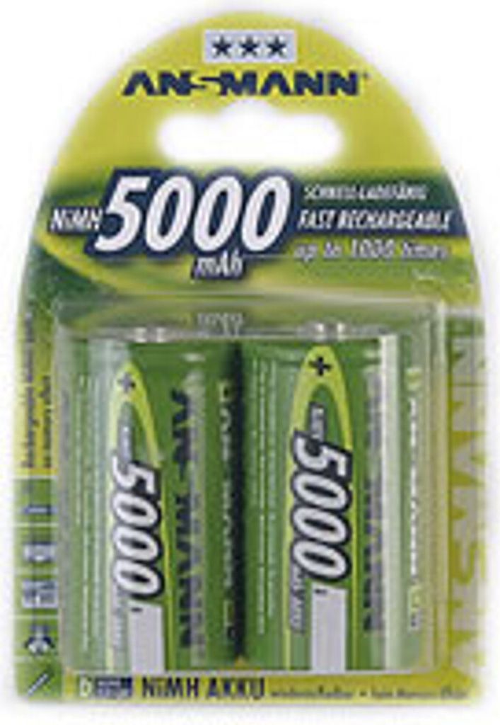 Ansmann - Nabíjacie batérie D NiMH Mono 5000 mAh Obrázok produktu 