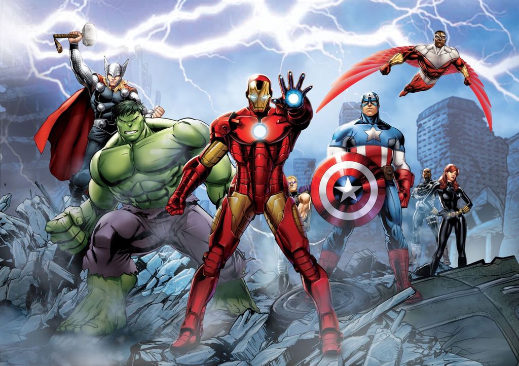 Sanders & Sanders 0 The Avengers Blu, Rosso e Verde - Immagine del prodotto 
