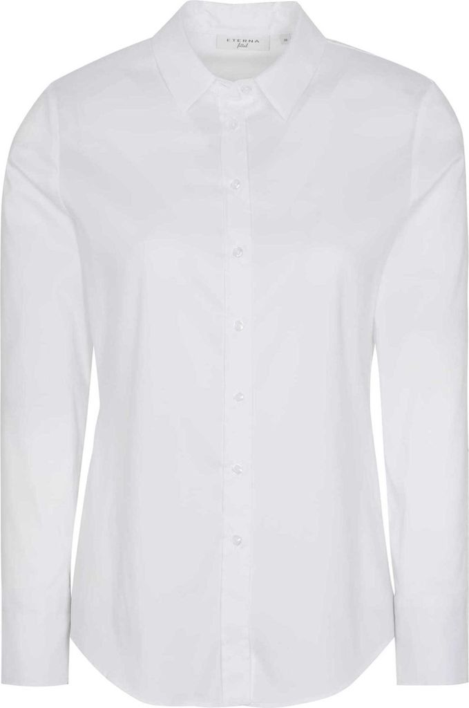 Eterna Bluse Fitted Langarm (Standard) 5377-00-DF04 Gr. 36 weiß