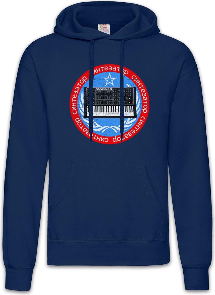 Urban Backwoods Soviet Synthesizer II, Herren Hoodie, Farbe: Navy, Größe: 2XL