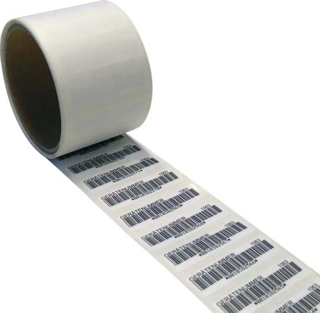 Autocollants pour inventaire et codes-barres - Format rouleau 15x54