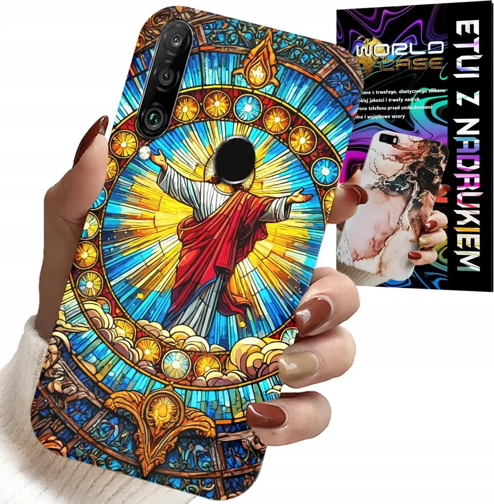 Kit Cover Gesù Huawei P30 Lite e Vetro Temperato - Regalo Cristiano