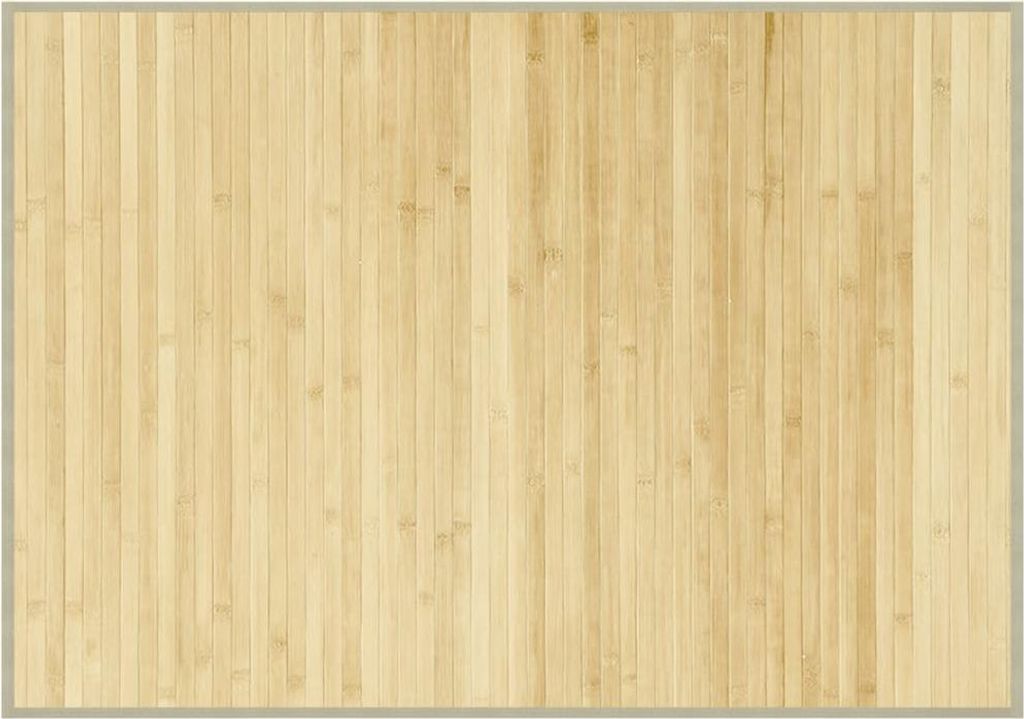 vidaXL Teppich Rechteckig Hell Natur 70x100 cm Bambus Produktbild 