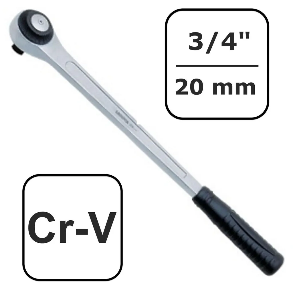 Clé à cliquet 3/4 pouce 72 dents en chrome vanadium haute résistance