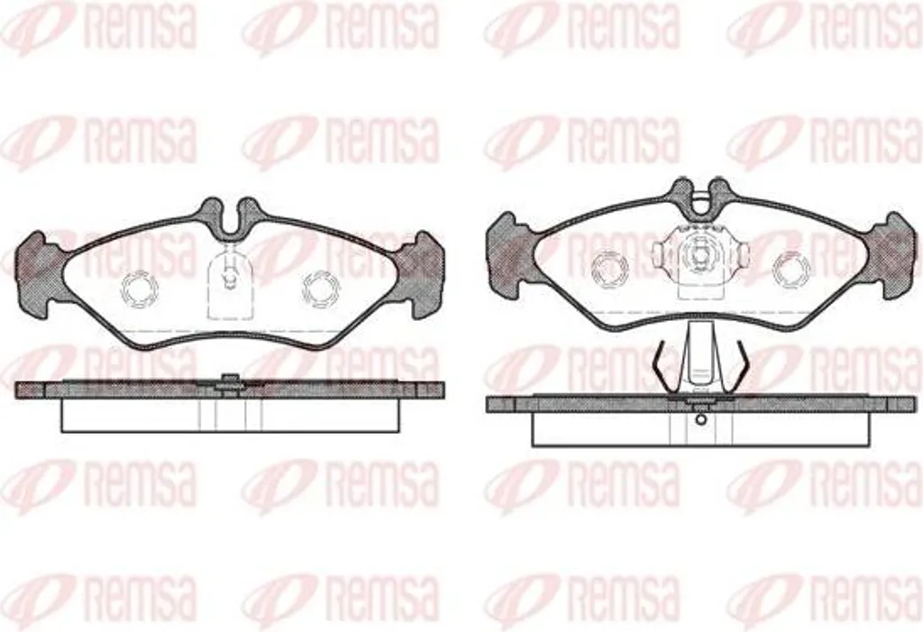 Kit freinage REMSA 0579.00 pour Mercedes Sprinter avec frein à disque