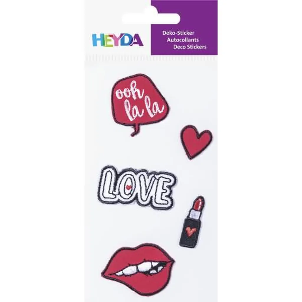 Autocollants textiles décoratifs Love pour customisation de vêtements - 2