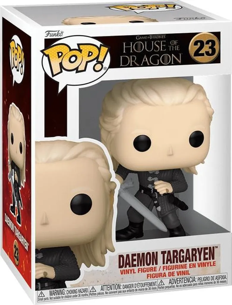 Daemon Targaryen Figurine Funko Pop en Vinyle Détails Armure de Combat