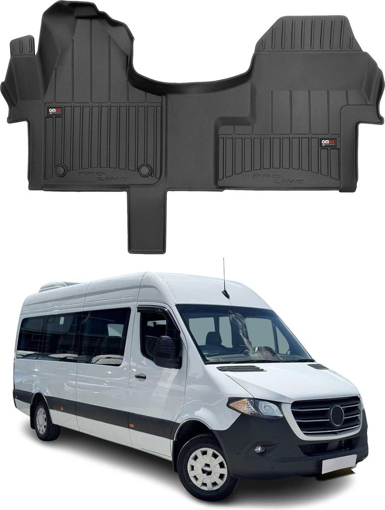 2018-2025 Mercedes Sprinter W907 Podlahové rohože TPE Black Obrázok produktu 