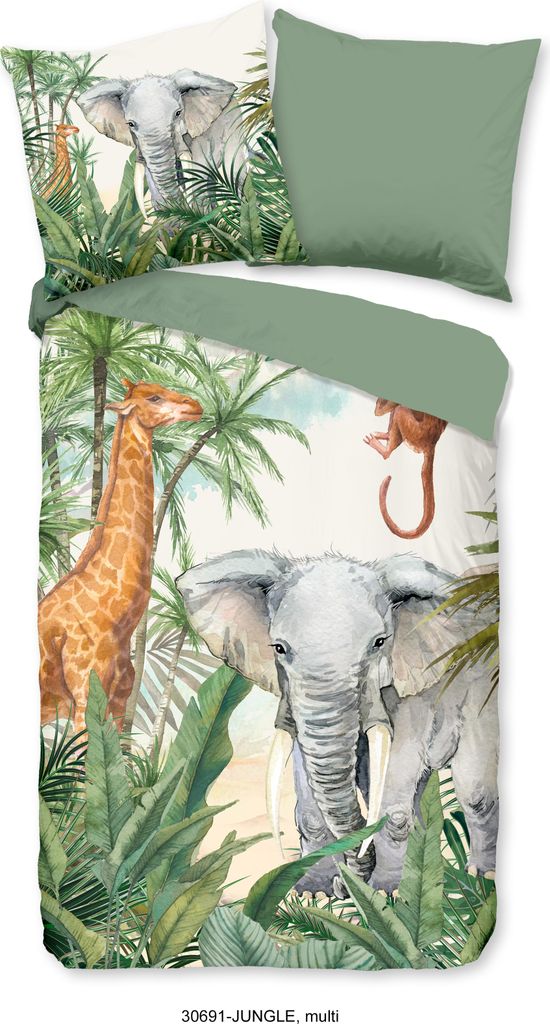 Duvet cover Good Morning 135x200 + 1* 80x80 cm - animals in the jungle