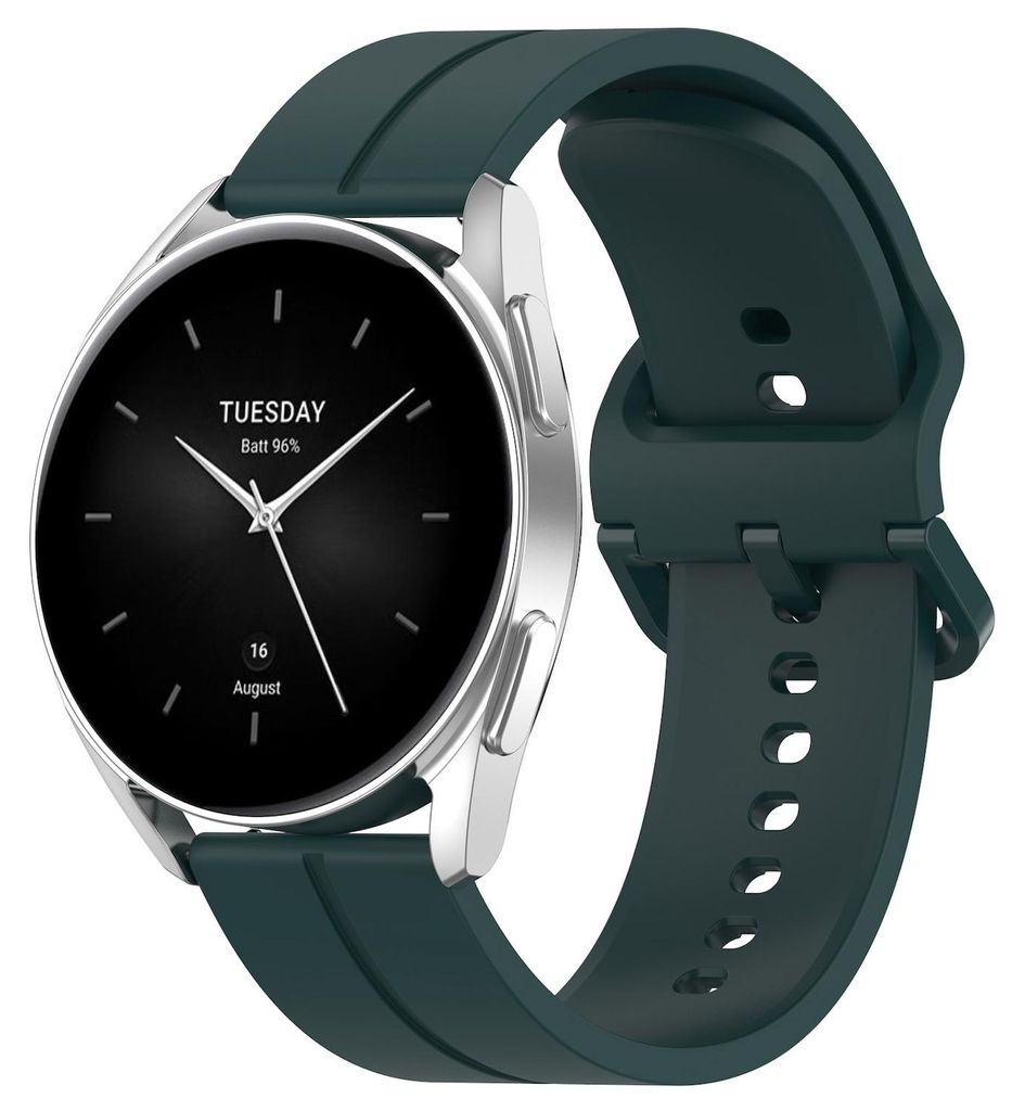 Für Xiaomi Watch 2 Pro hochwertiges Silikon Armband Grün Produktbild 
