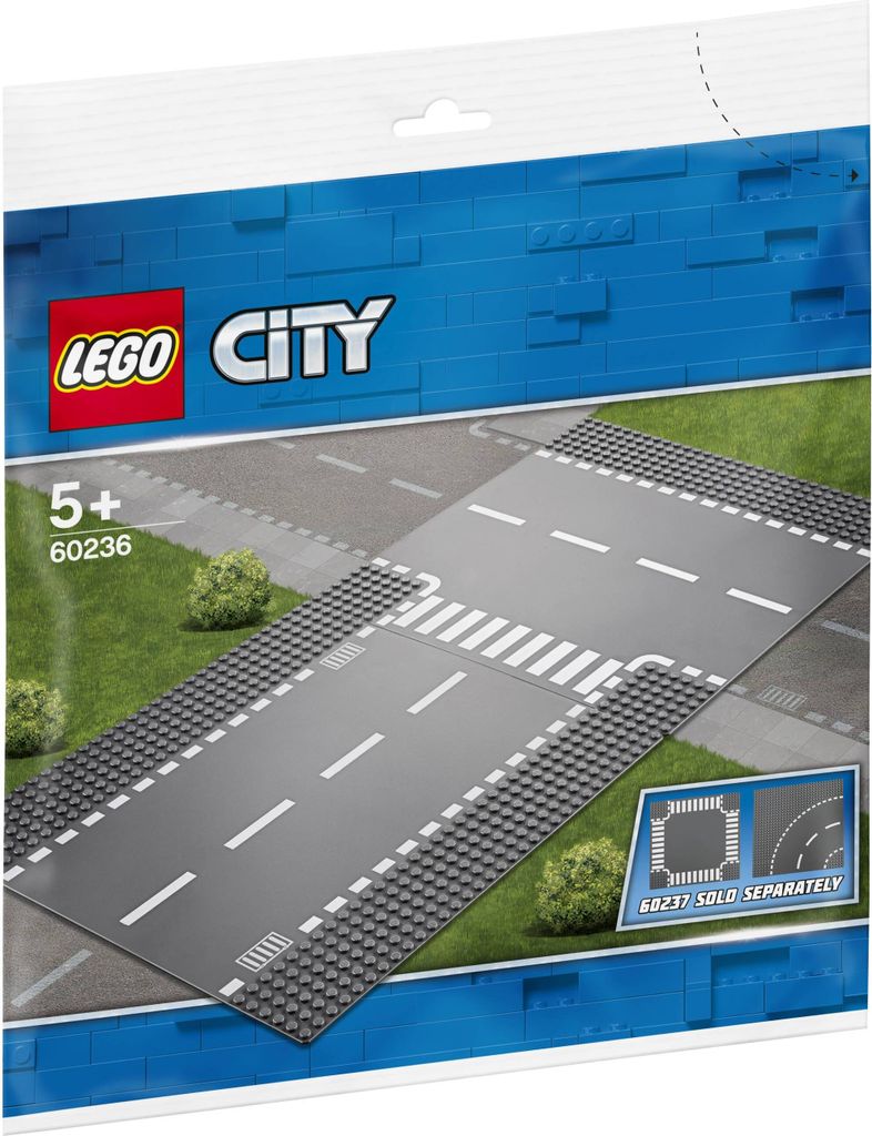 LEGO® City Gerade und T-Kreuzung, 60236 Produktbild 