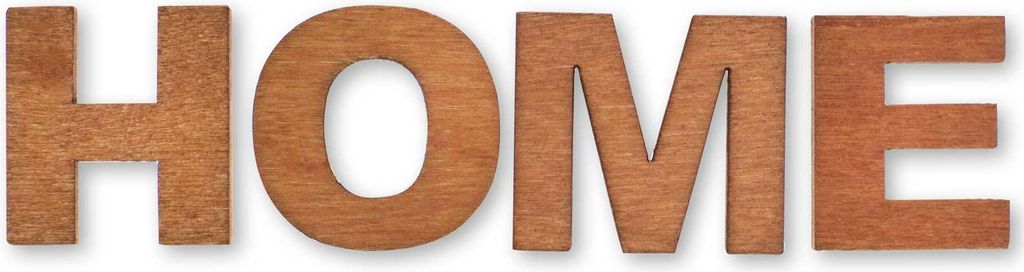 5 x Schriftzug Wort Home, Love oder Liebe Holzbuchstaben 22-25mm, Variante:Variante 1