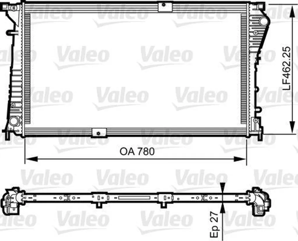 Radiateur Valeo 734931 haute résistance pour moteur Primastar et Trafic