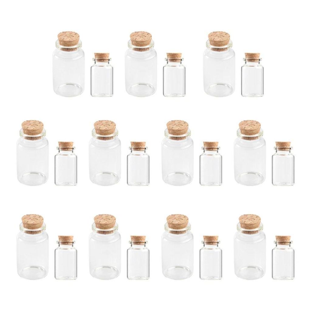 20 Pcs Glasflasche Kleine Flaschen Aus Anhänger Für Glasflaschen