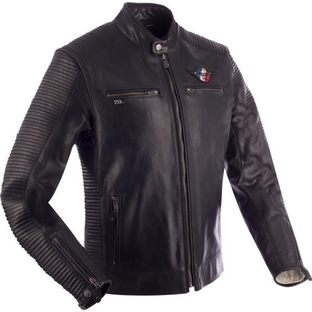 Segura Riverton Motorrad Lederjacke, schwarz, L